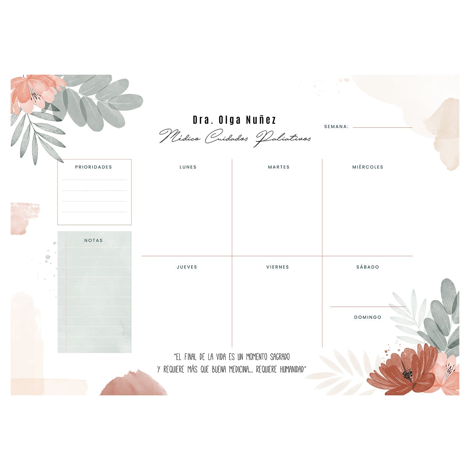 Planificador para 6 meses Fiestas en Papel