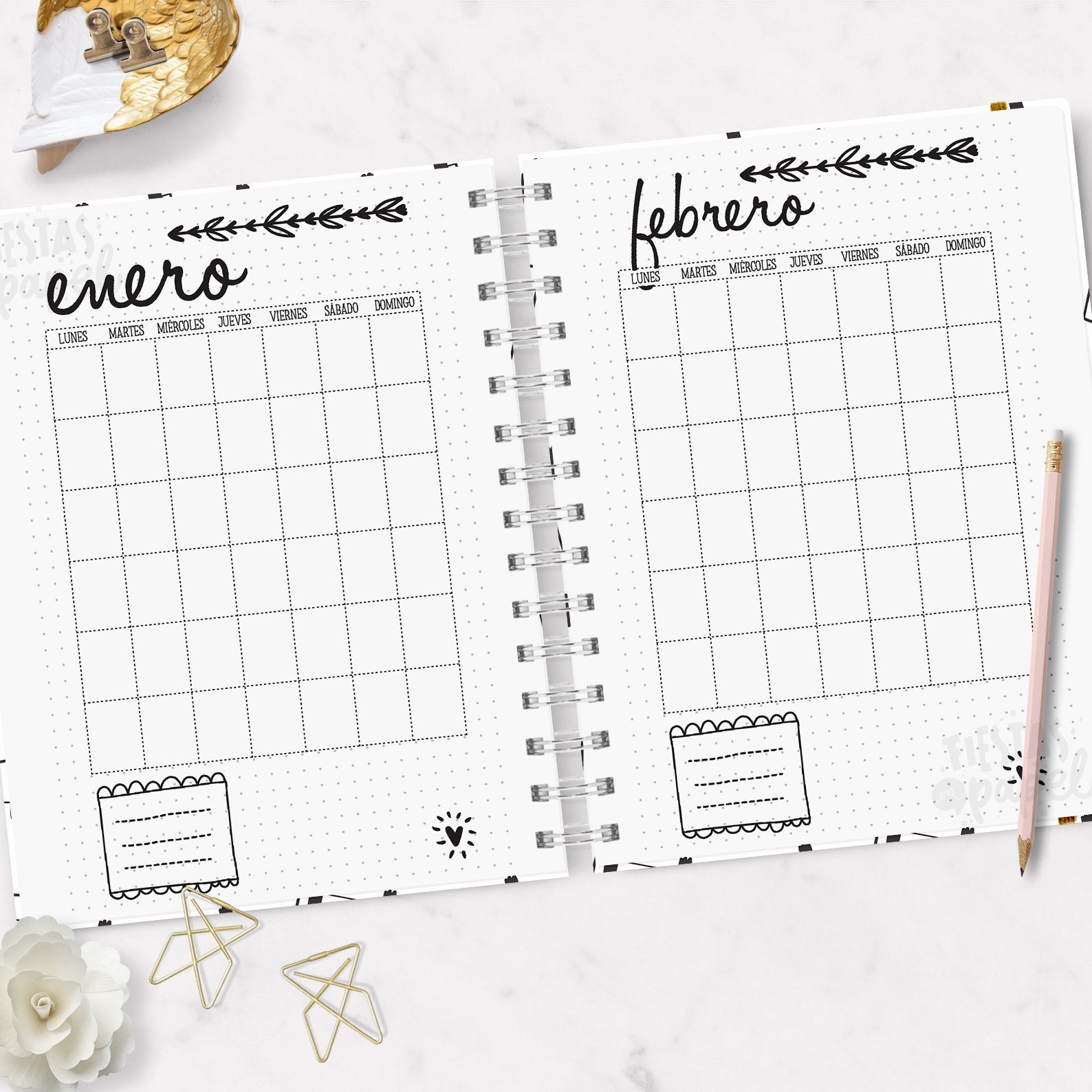Planner Sin Fecha - Dos días por página