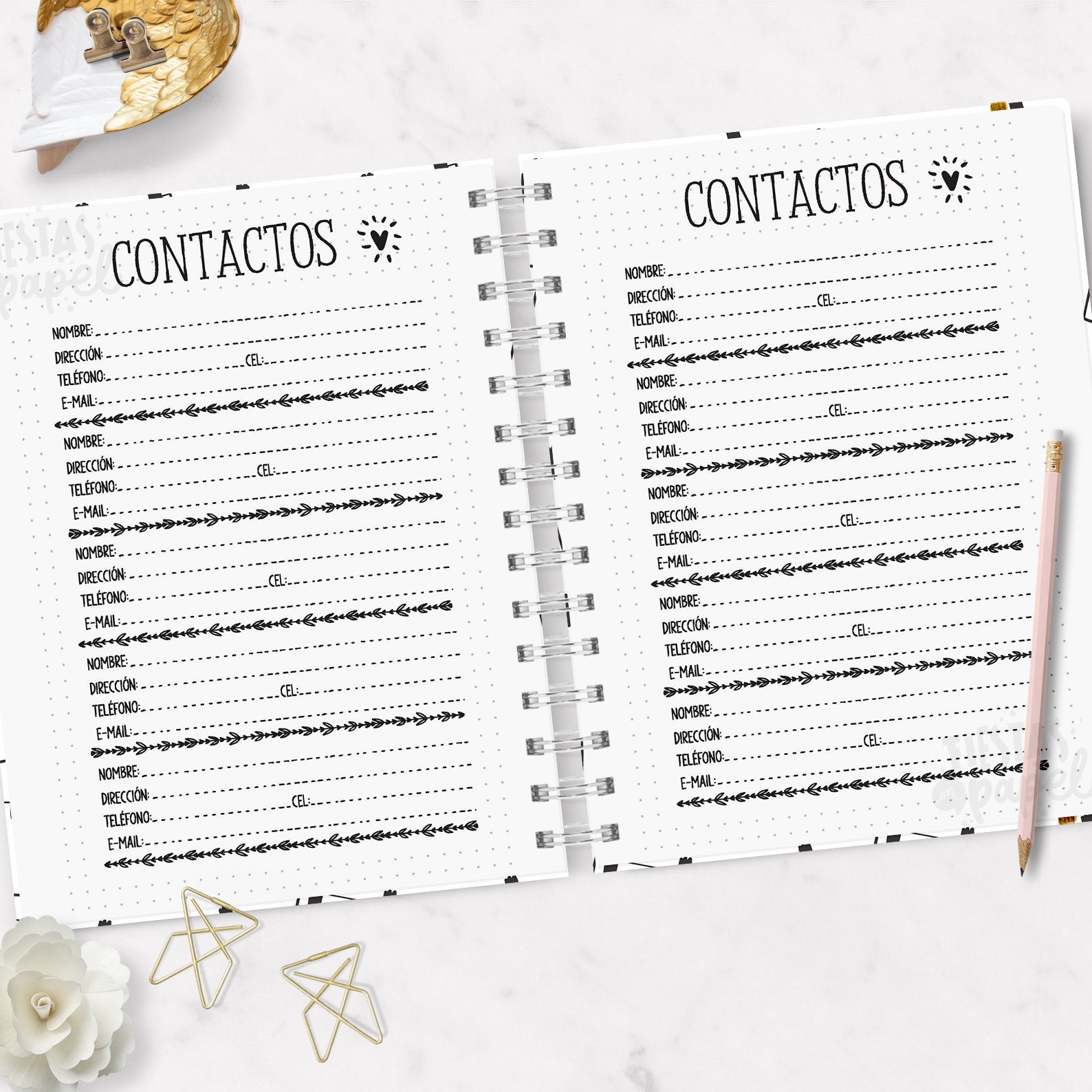 Planner Sin Fecha - Dos días por página
