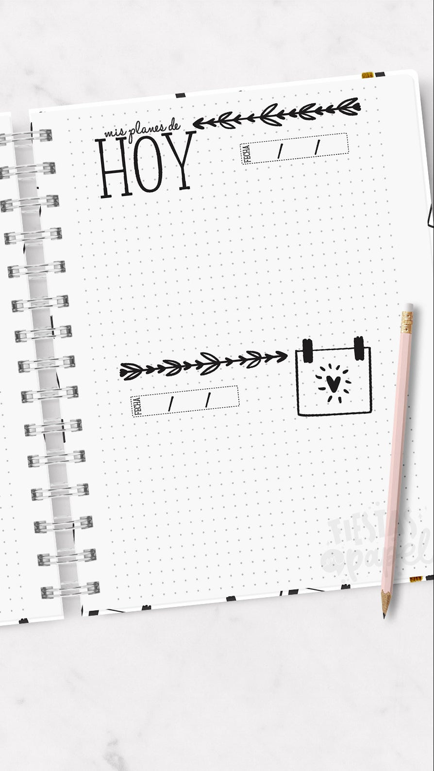 Planner Sin Fecha - Dos días por página