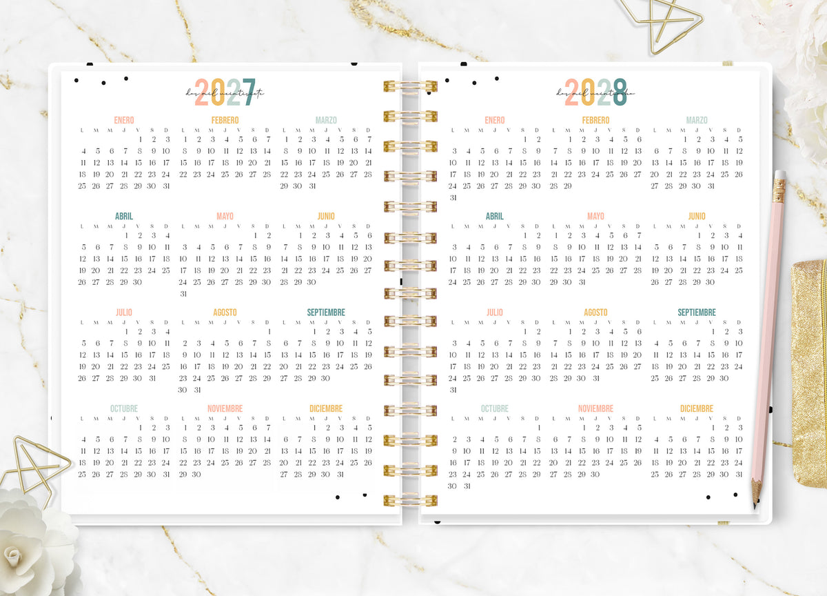 Calendarios anuales 2027 y 2028