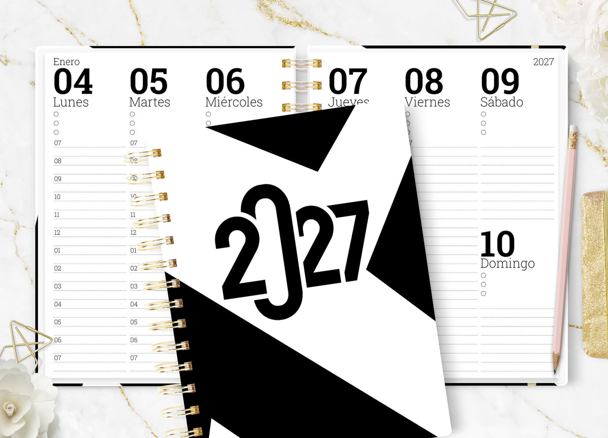 Agenda 2027 Black Tint Semanal