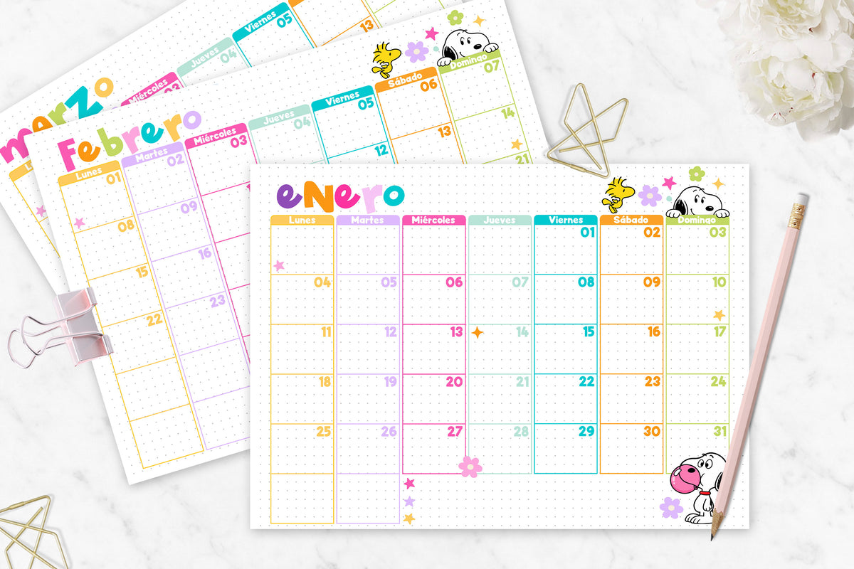 Calendario de Escritorio Snoopy 2027