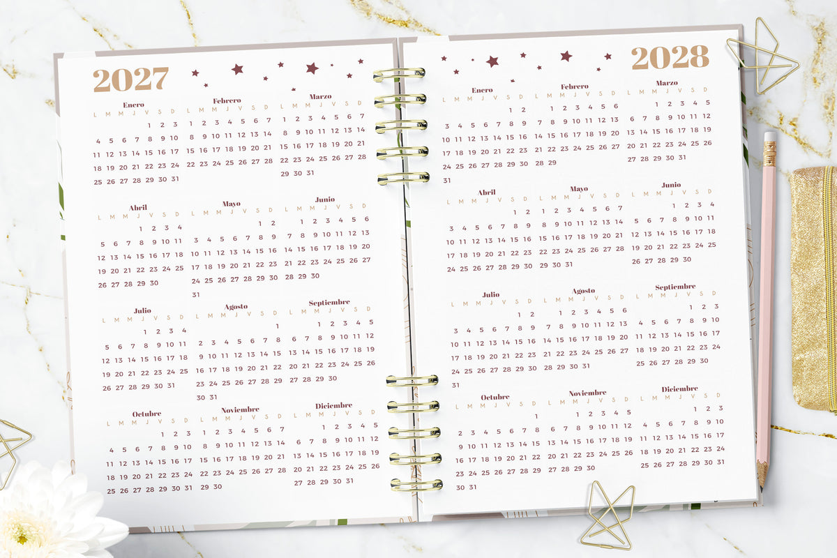 Agenda de Citas 2027 Boho Moon