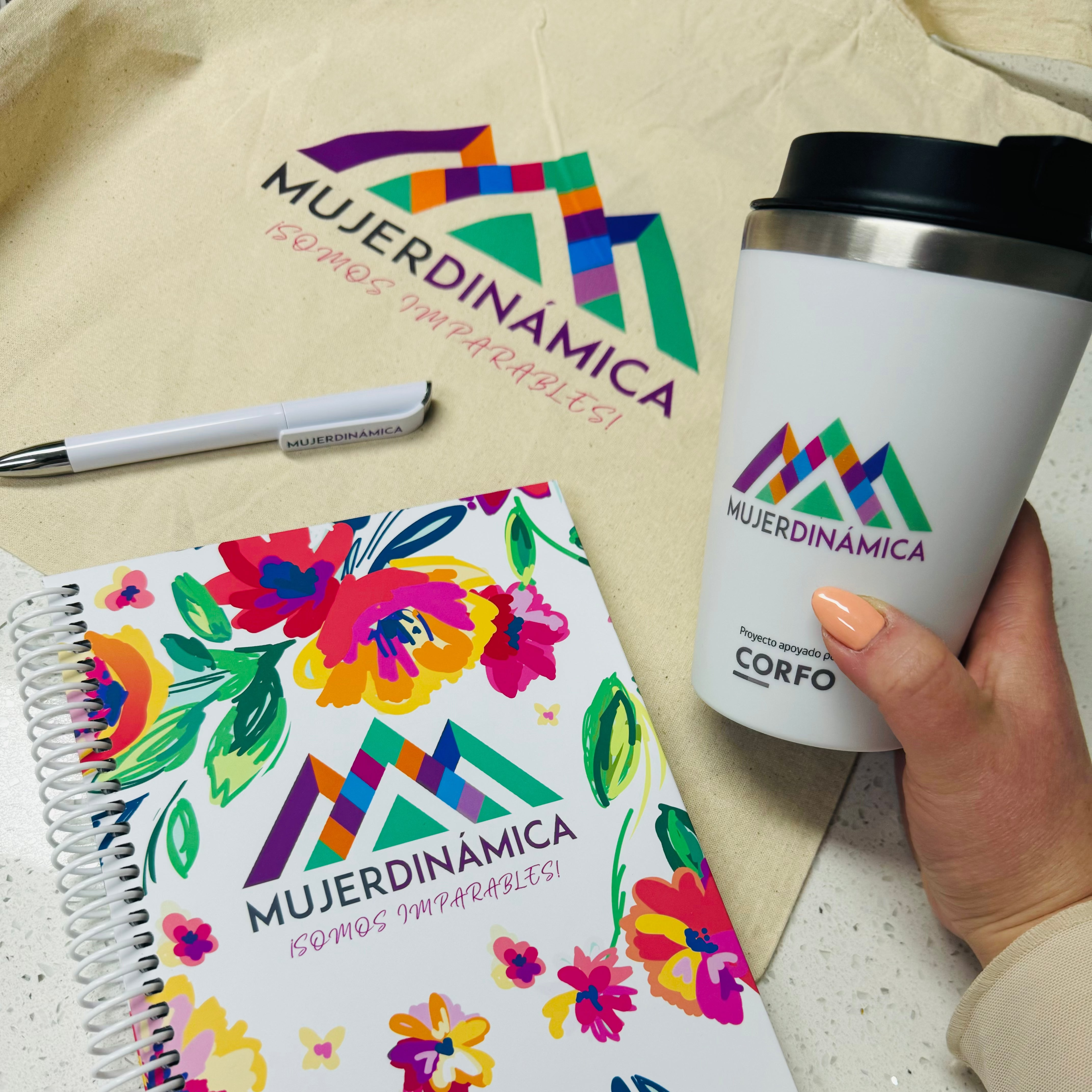 Tote bag corporativa estampada Fiestas en Papel