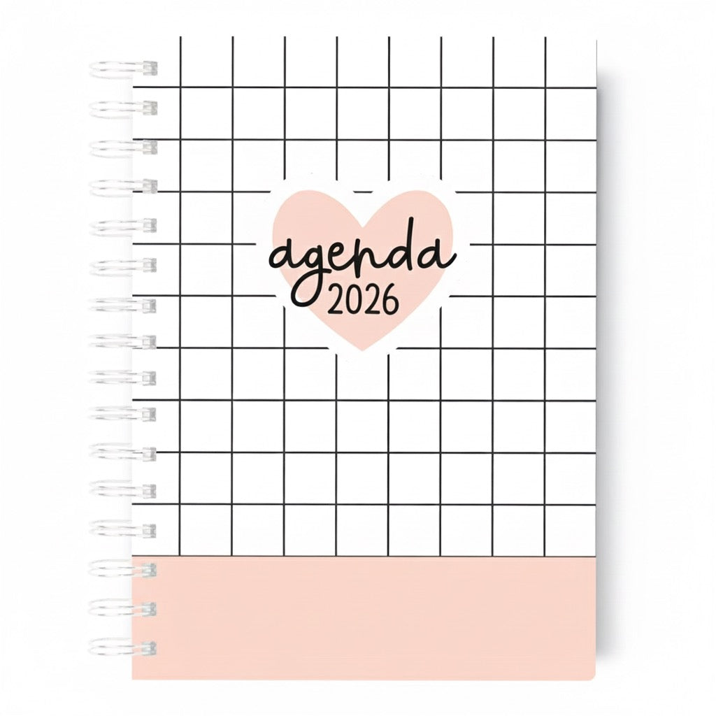 Agenda Pink Hearts 2026 Diaria