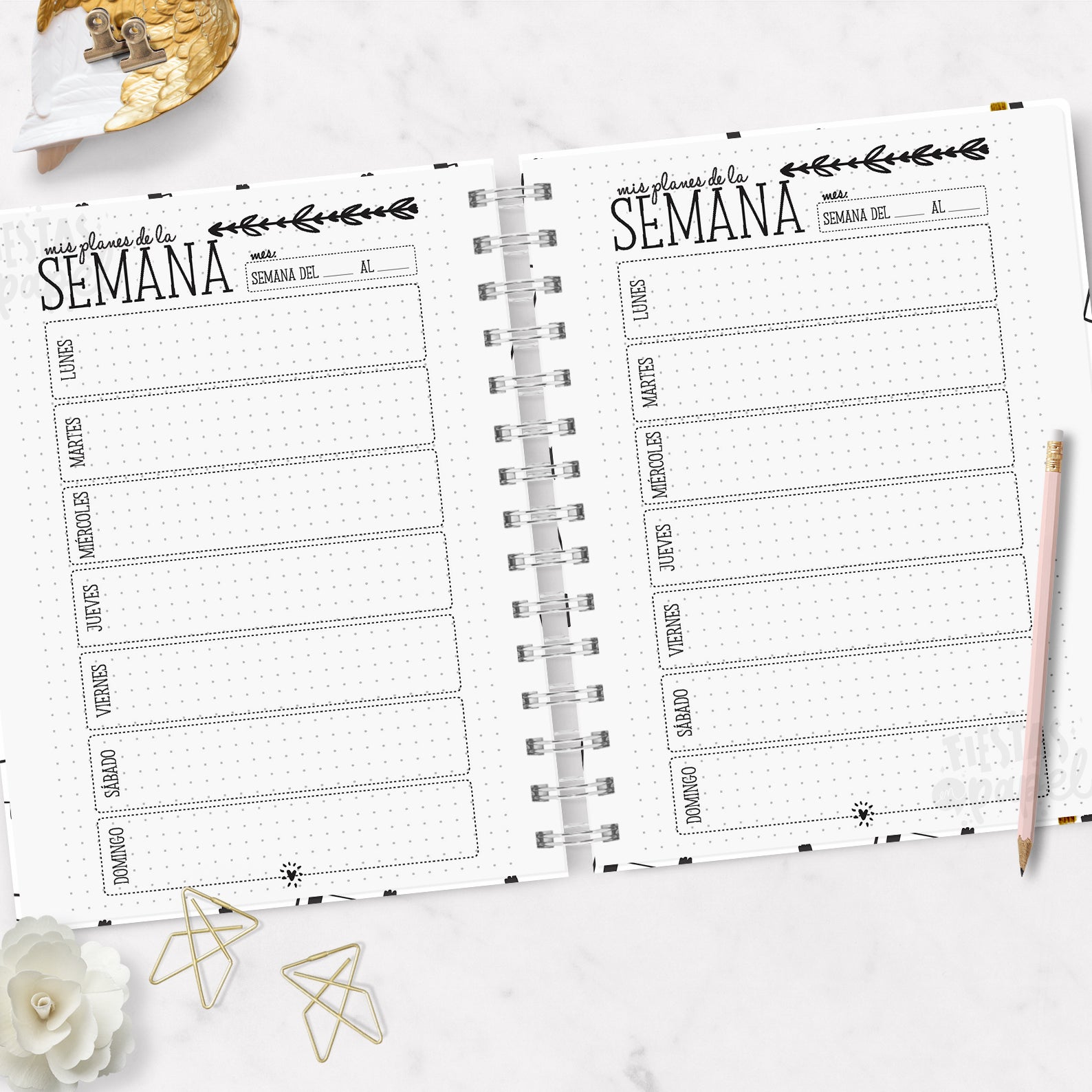 Planner Sin Fecha - Semanal