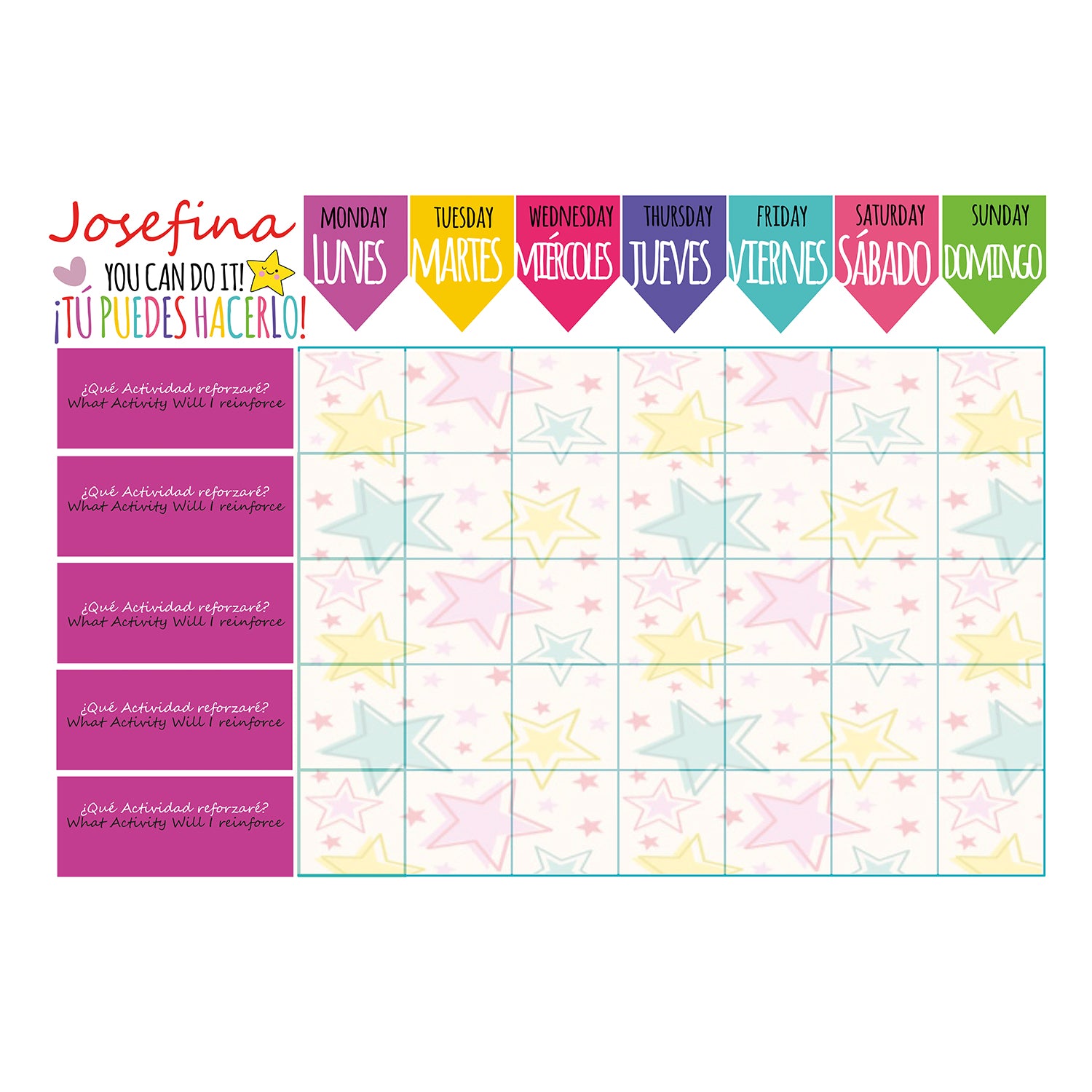 Tablero de tareas para niños