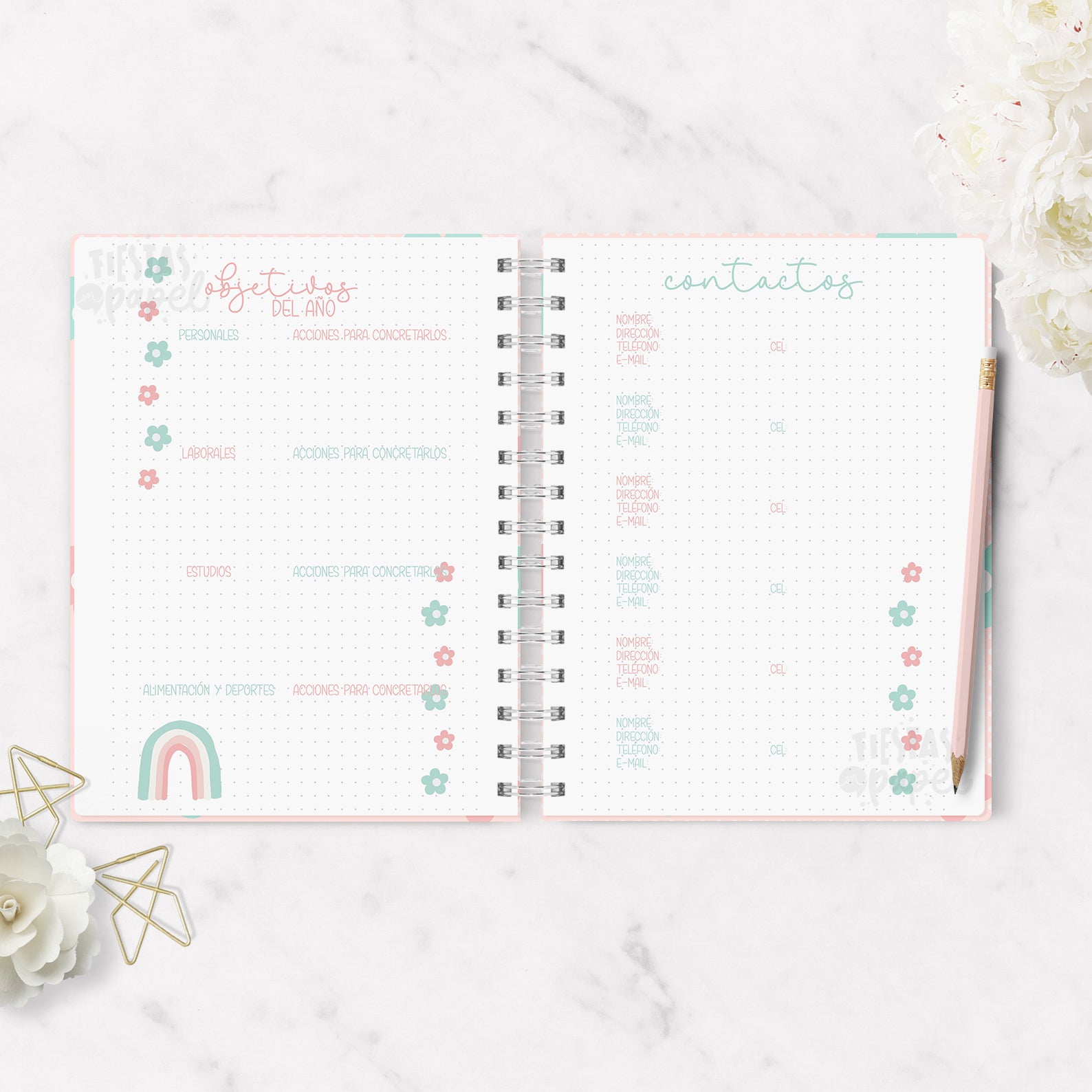 Agenda 2026 Rainbow Bullet Diaria