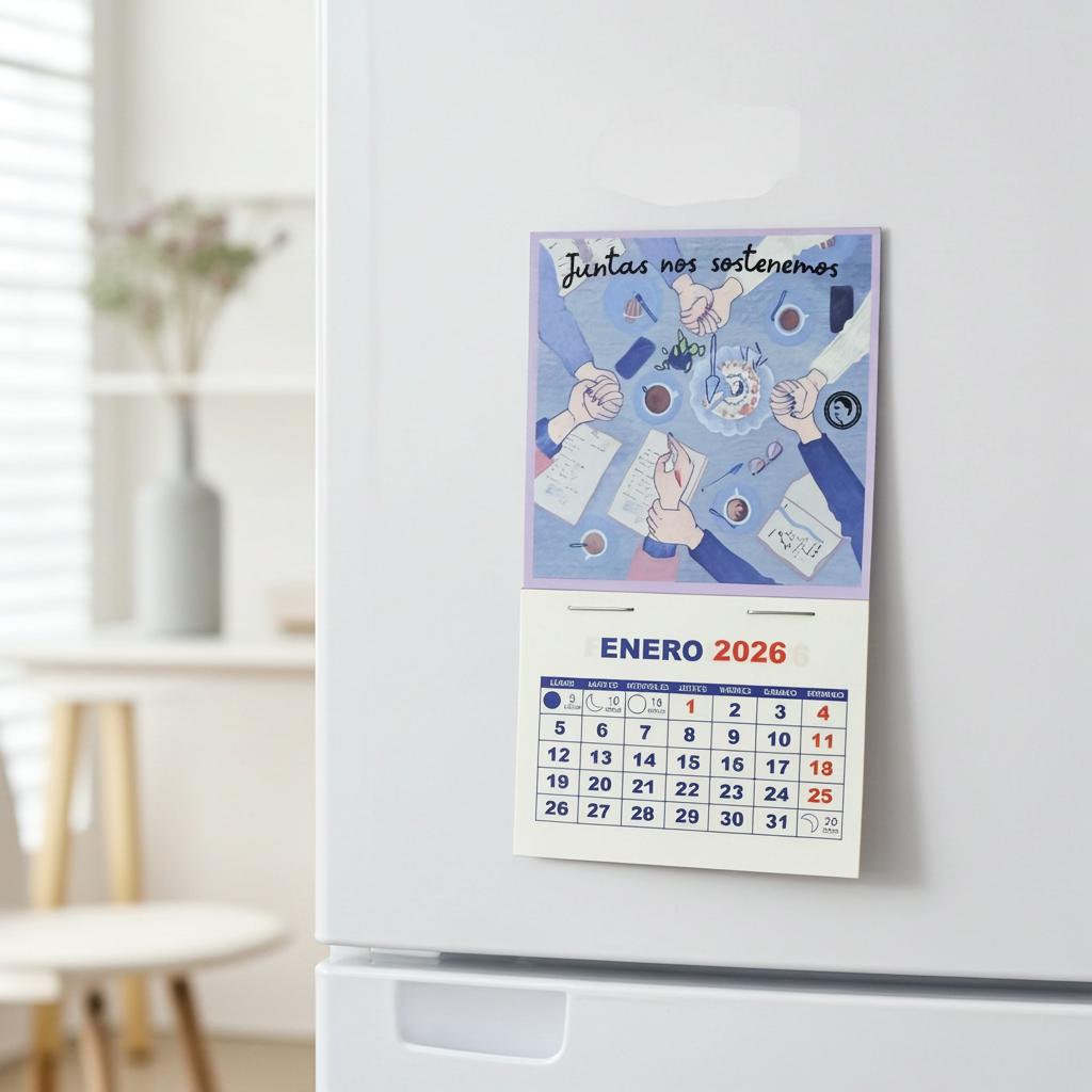 12 calendario imán 2026