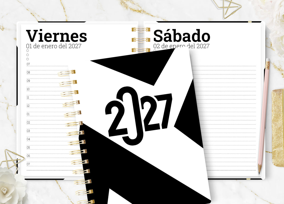 Agenda 2027 Black Tint Diaria