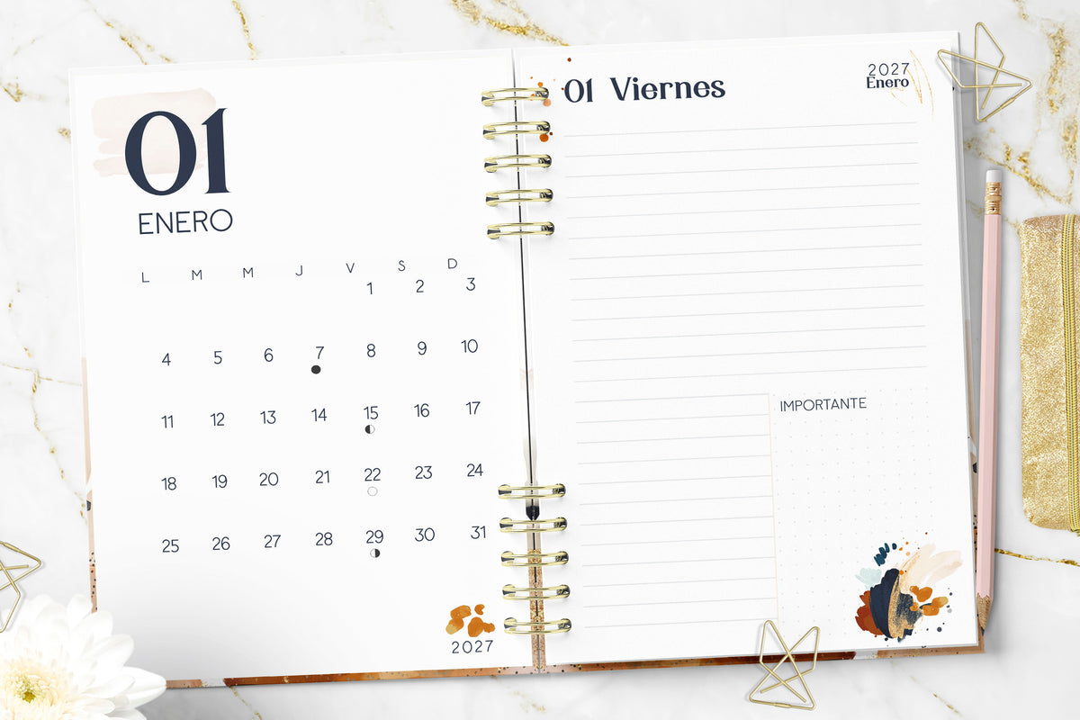 Agenda Ejecutiva Navy 2027 Rayada